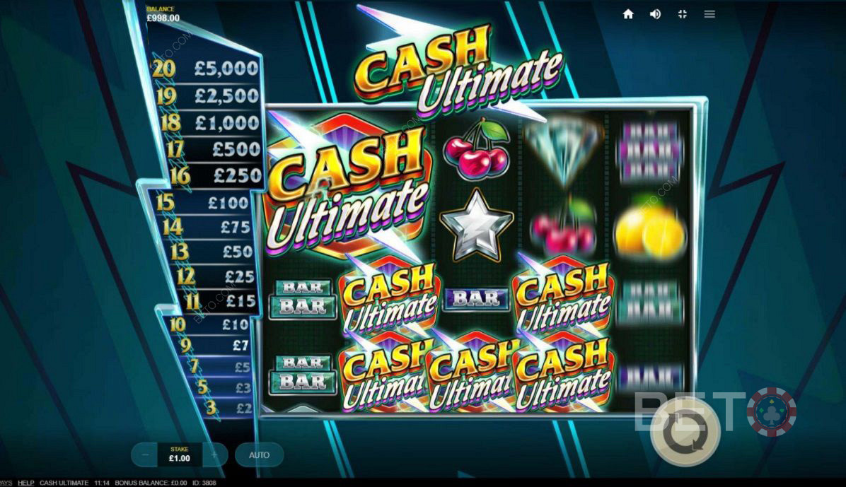 مبعثر الرموز في Cash Ultimate