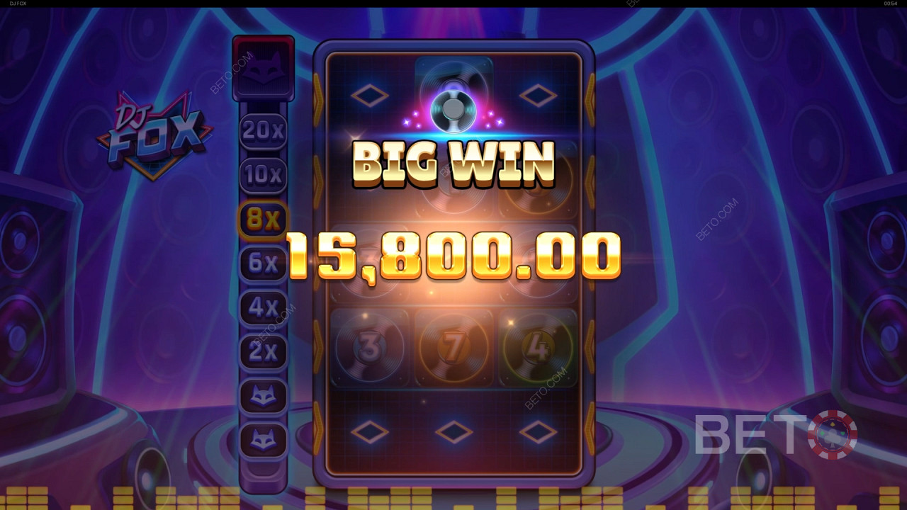 اربح 10000 رهانك في سلوت DJ Fox Online Slot!