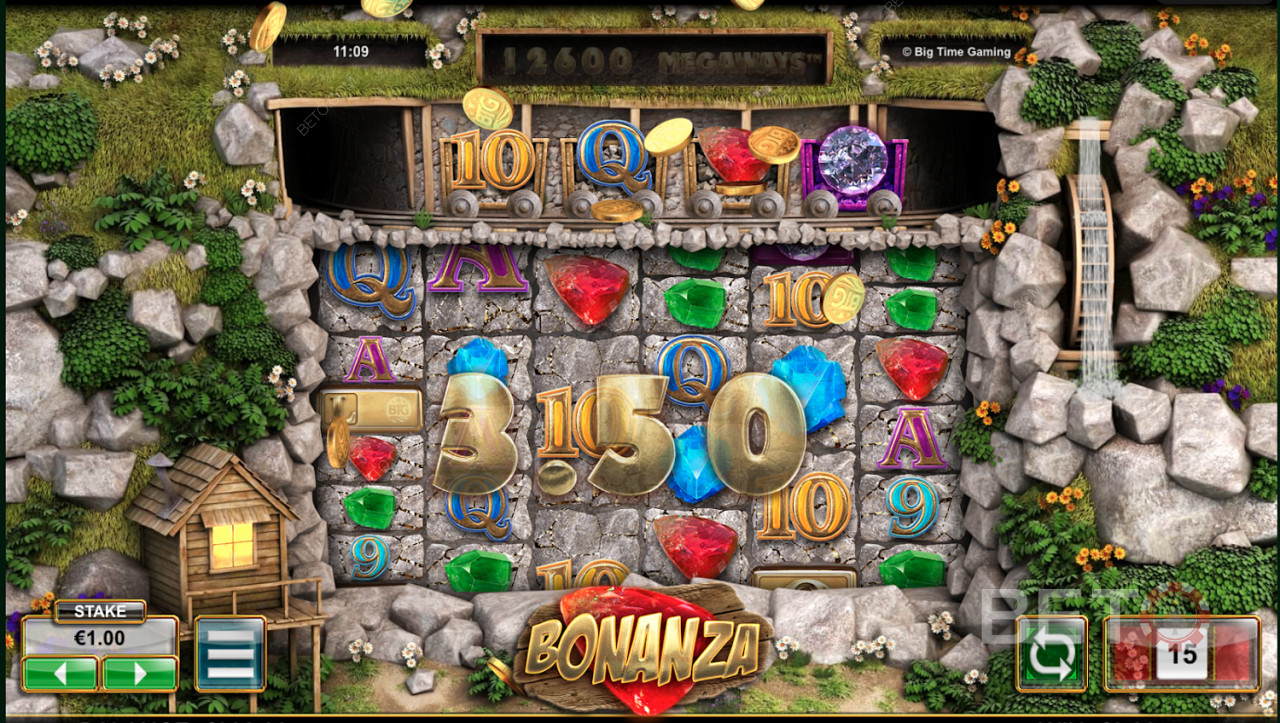 أدر واربح البكرات الكبيرة في Bonanza Megaways Slot Machine
