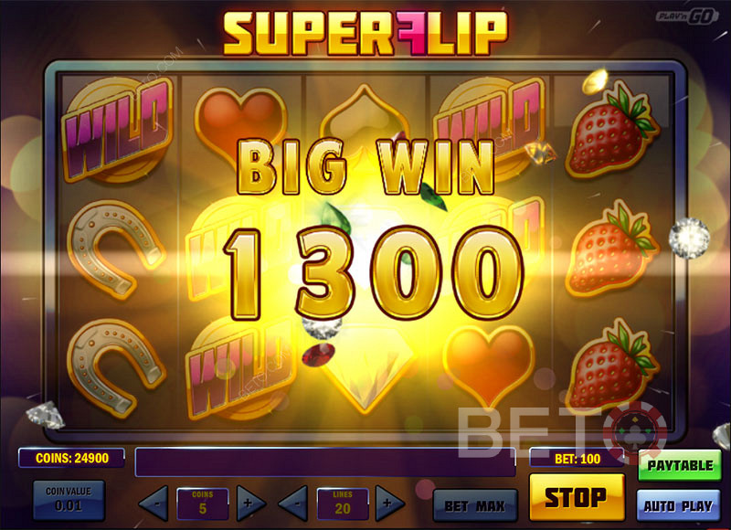 فوز كبير في Super Flip Online Slot