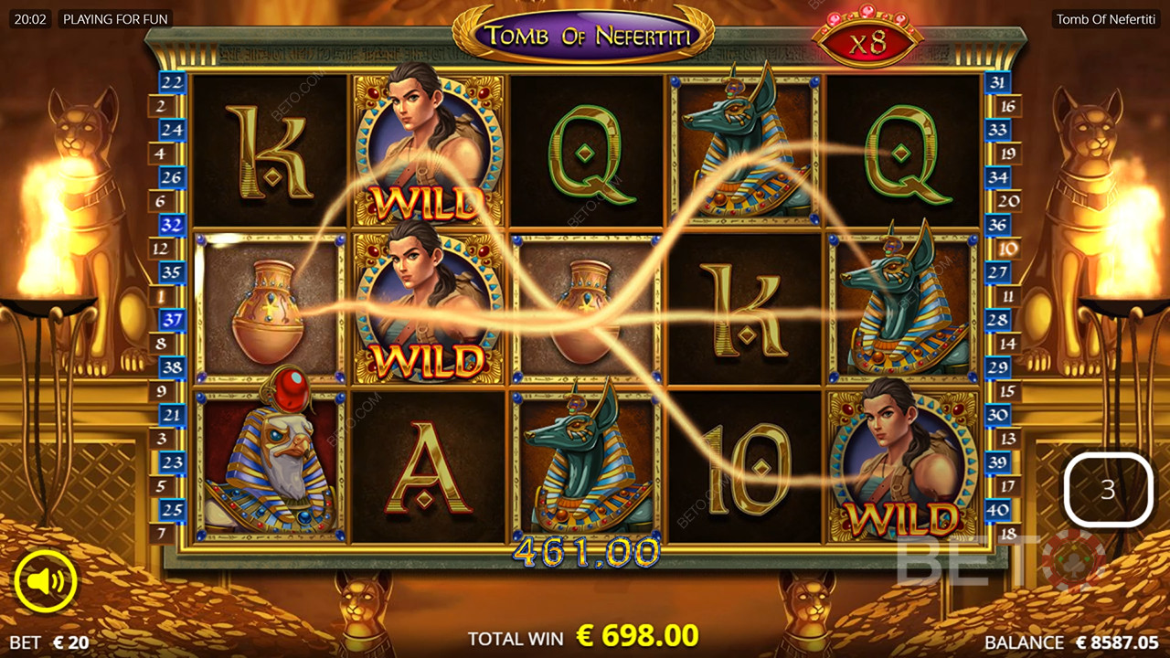 مراجعة مقبرة نفرتيتي من قبل BETO Slots