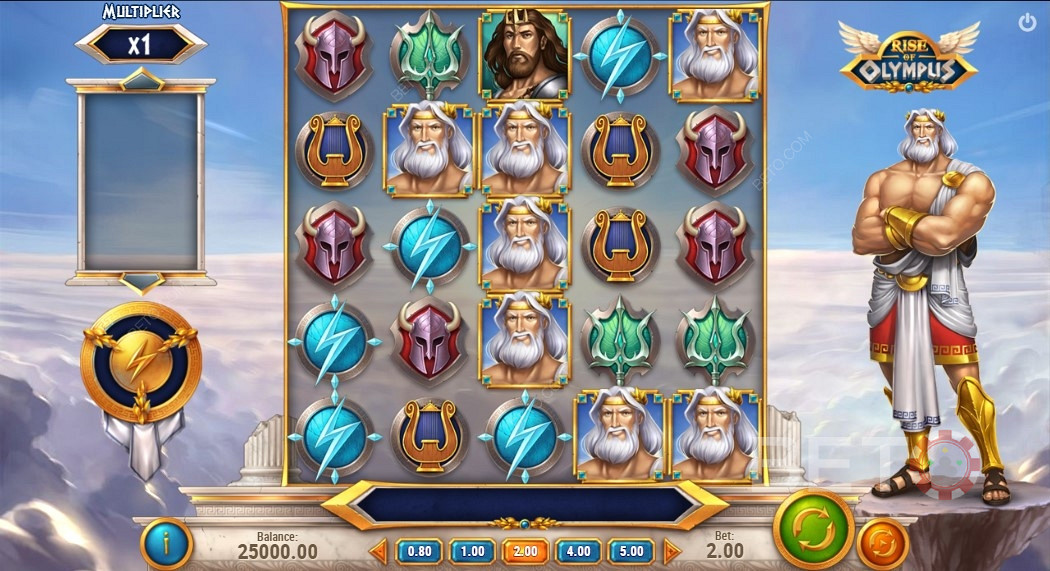 اللعب البراغماتي يجلب أسلوب لعب من 6 بكرات في Rise of Olympus