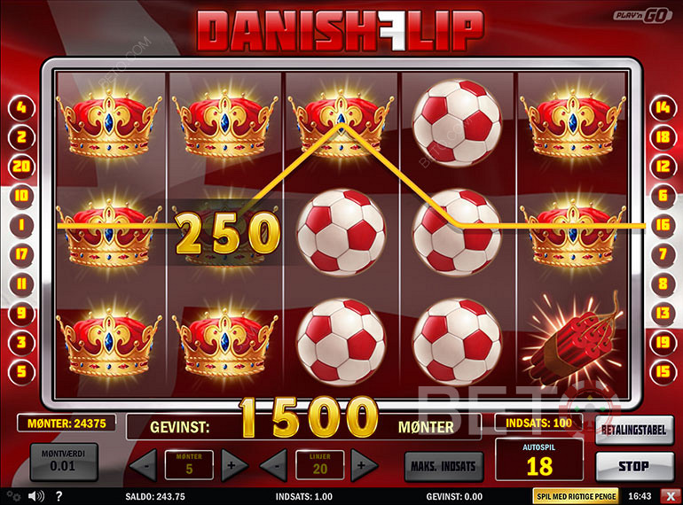 التاج الدنماركي هو أثمن رمز في Danish Flip