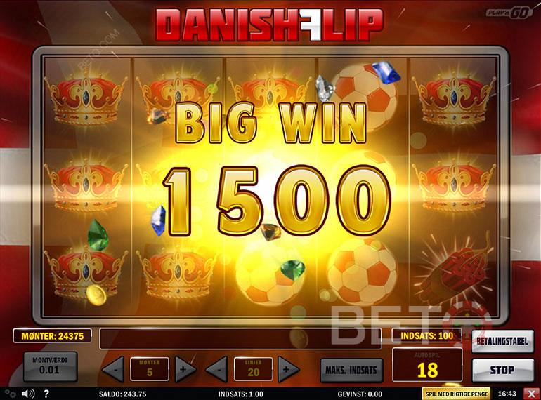اربح كمية هائلة من العملات المعدنية في Danish Flip
