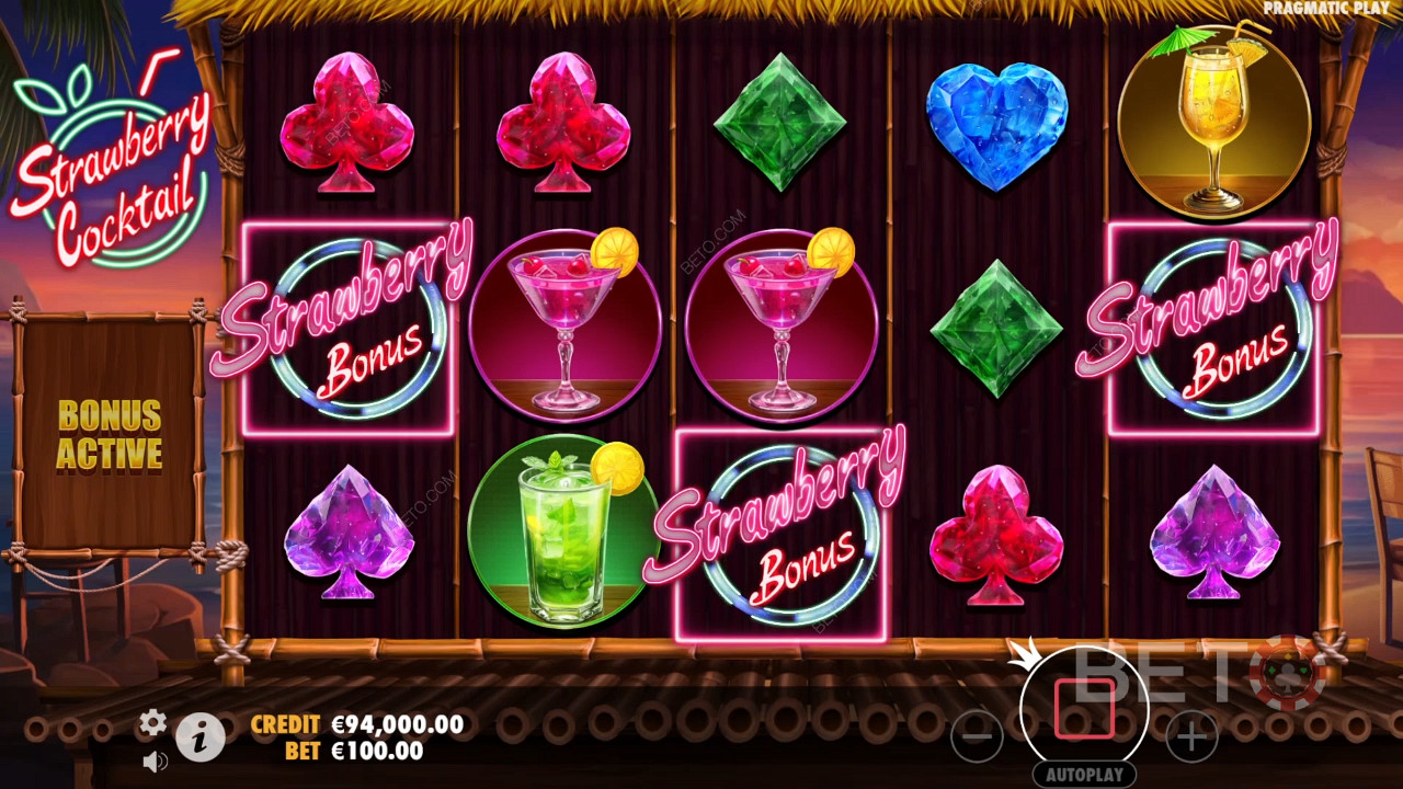 مراجعة كوكتيل الفراولة من BETO Slots