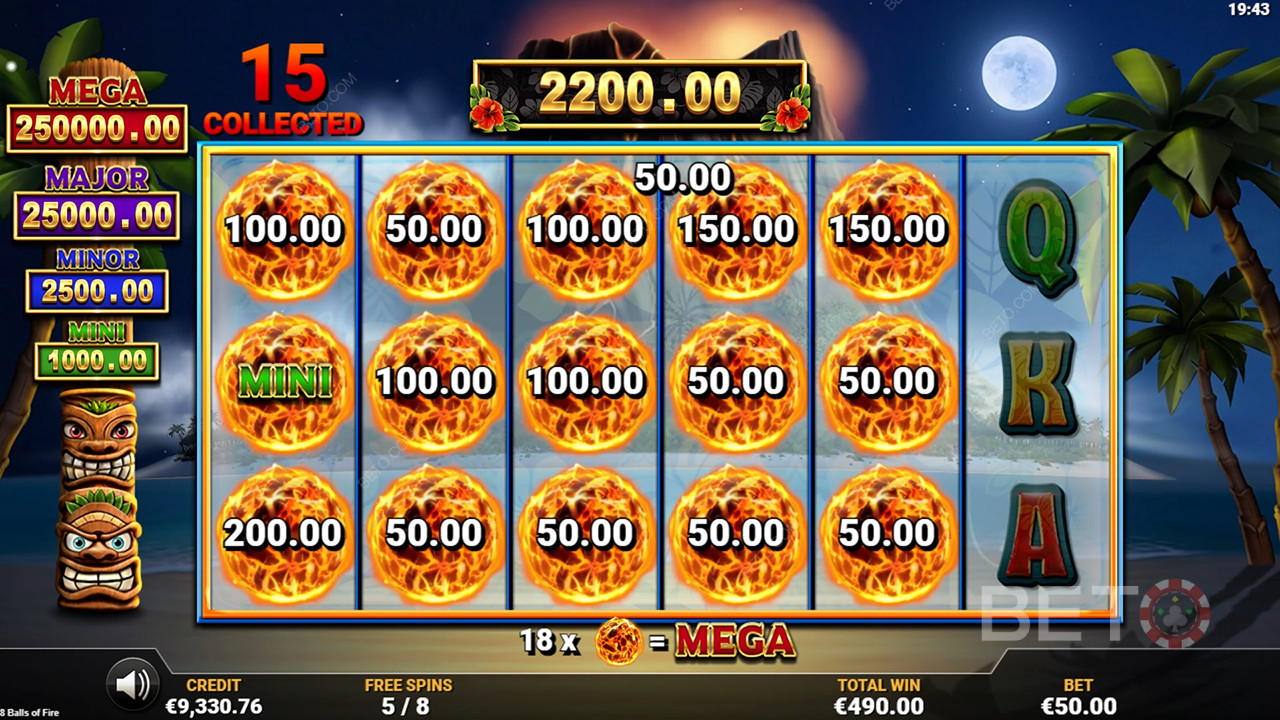 مراجعة 8 كرات من النار من BETO Slots