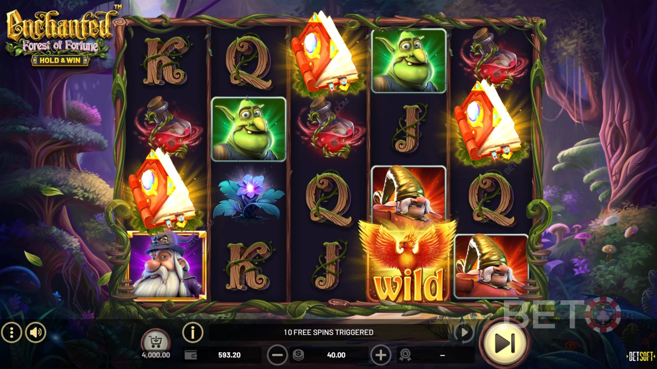 مسحور: مراجعة غابة الحظ من قبل BETO Slots