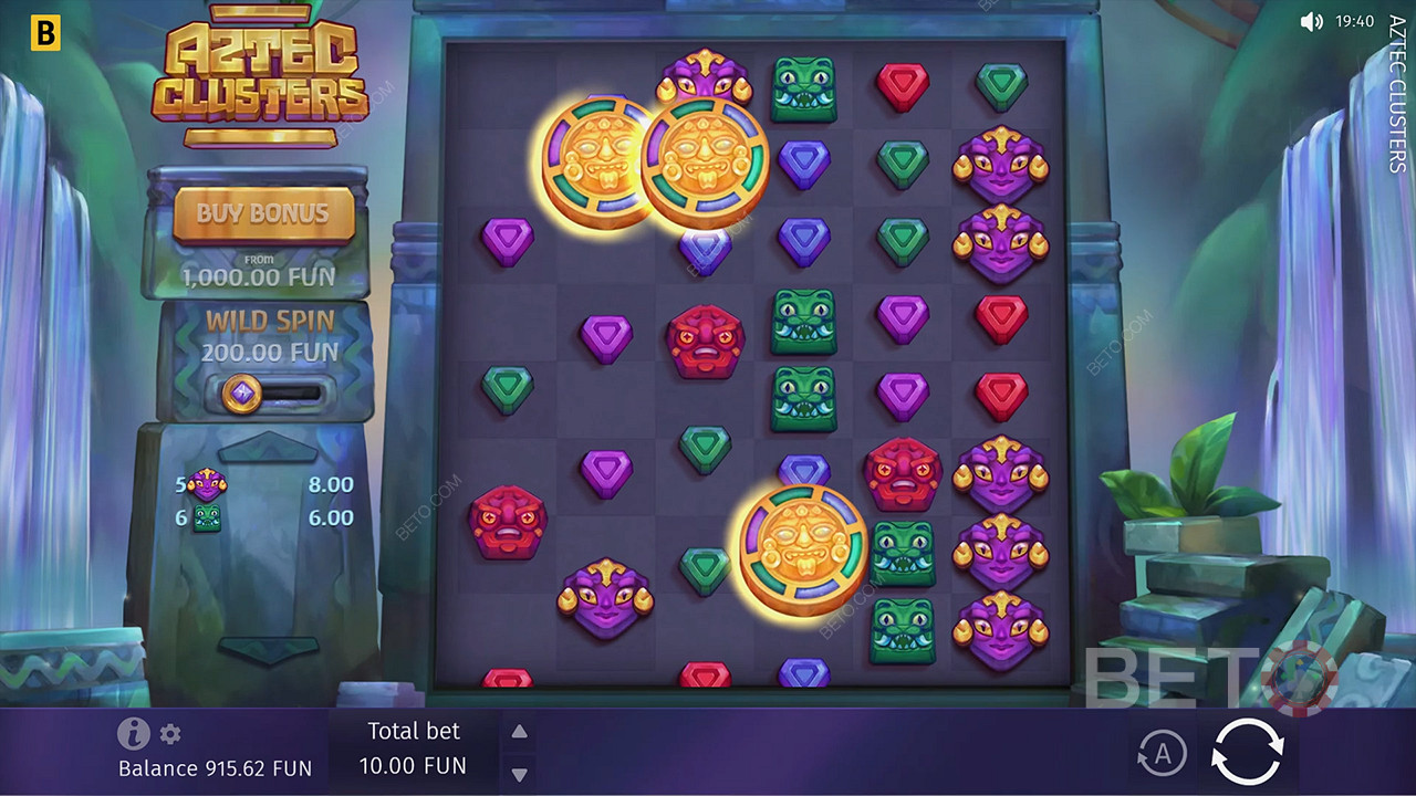 Aztec Clusters اللعب المجاني