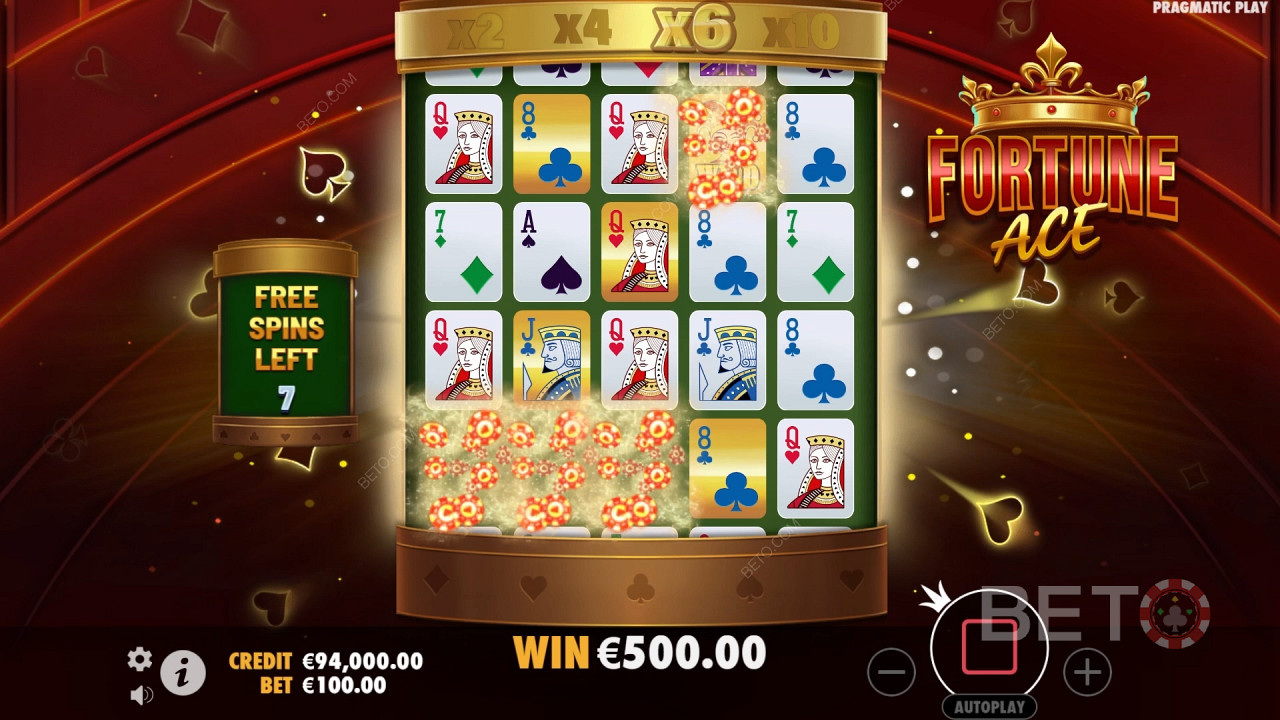 اربح 5,000 ضعف رهانك في فتحة Fortune Ace Slot على الإنترنت!