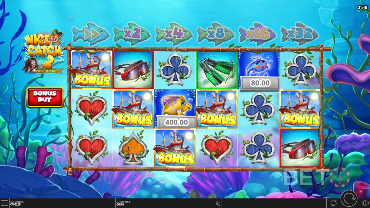 مراجعة لعبة Nice Catch 2 DoubleMax من BETO Slots