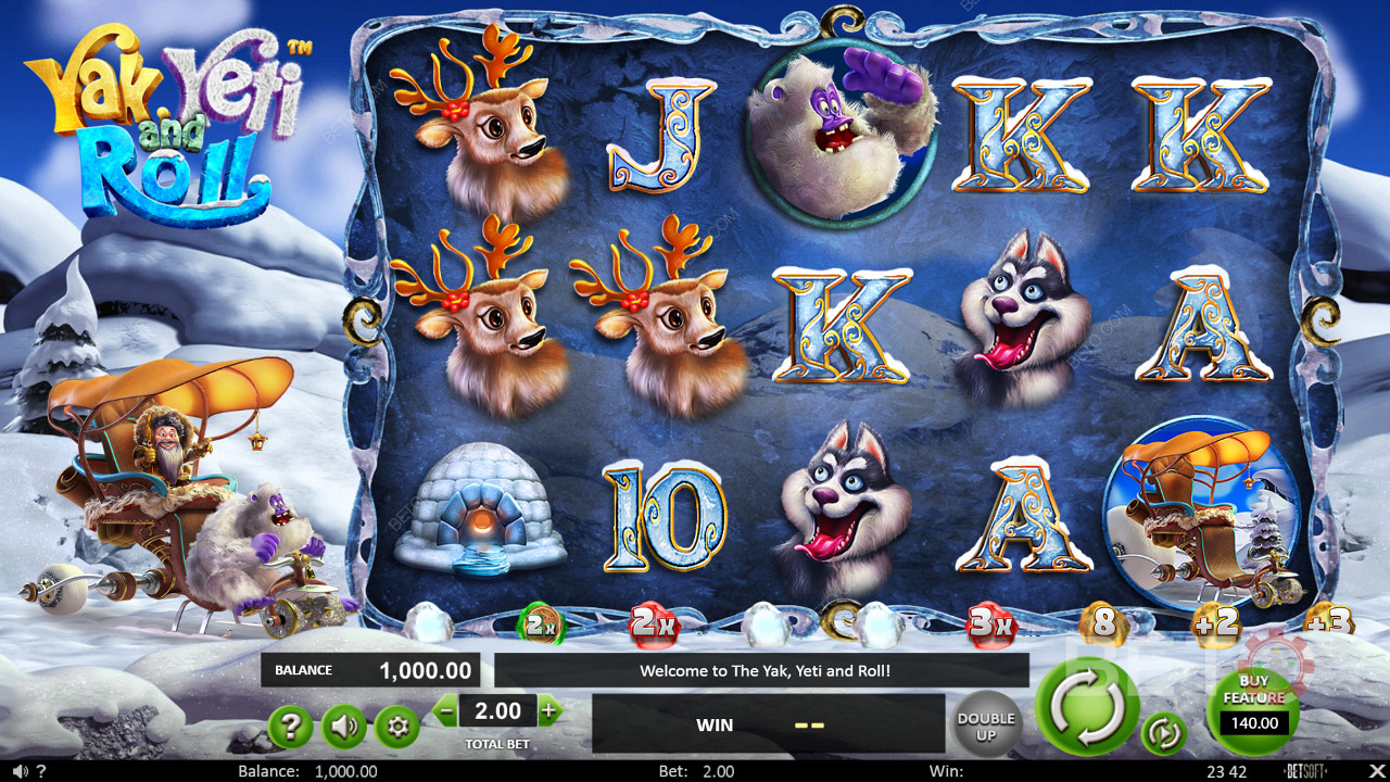 Yak Yeti and Roll من Betsoft مليء بالدورات المجانية والمضاعفات التدريجية والمكاسب المتتالية وميزات الشراء والمغامرة