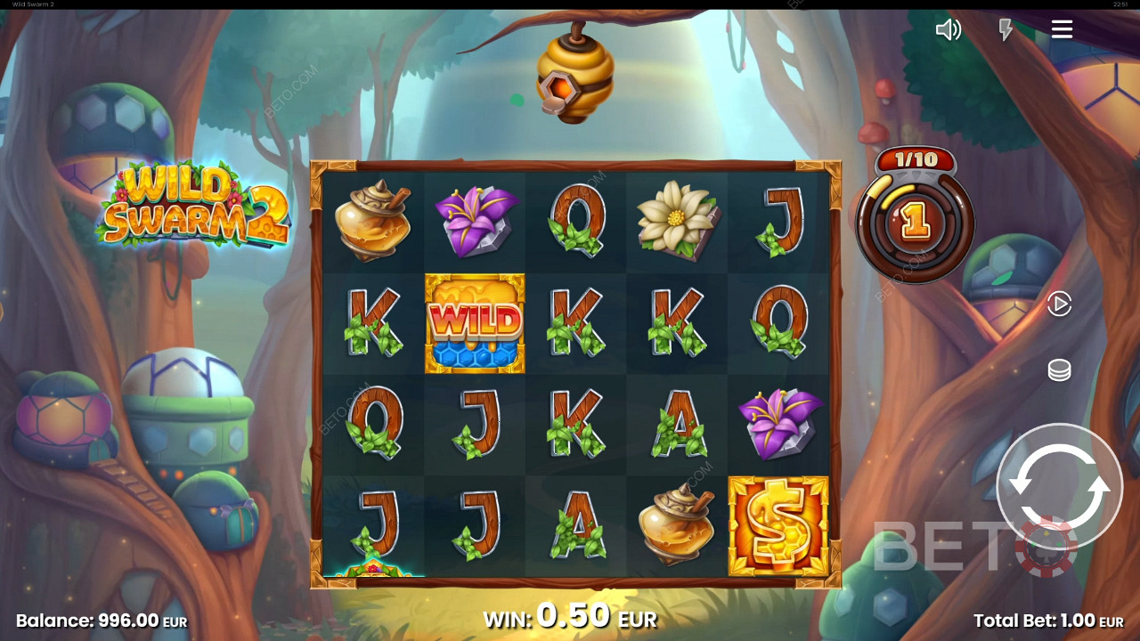 اربح 10,000 ضعف رهانك في فتحة Wild Swarm 2 Slot