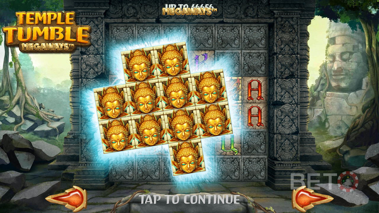 حقق فوزًا كبيرًا في Temple Tumble Megaways
