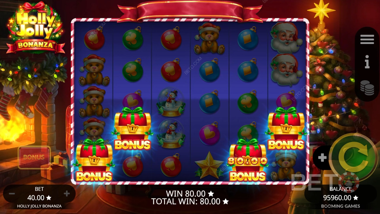 مراجعة Holly Jolly Bonanza من BETO Slots