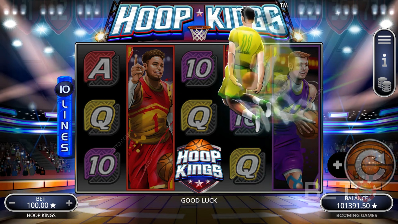 مراجعة لعبة Hoop Kings من BETO Slots