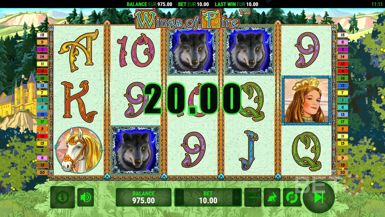 مراجعة Wings of Fire من BETO Slots