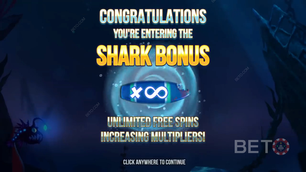 يدور مجانًا في فتحة Razor Shark