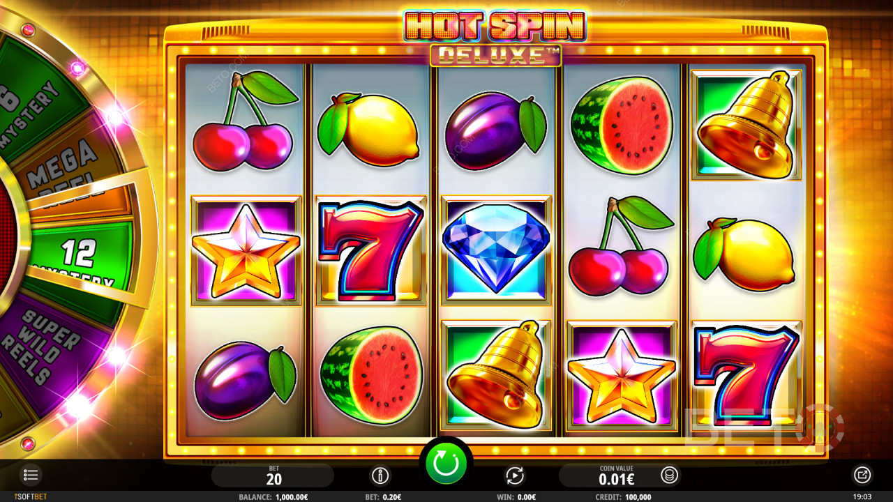 Hot Spin Deluxe هي فتحة بطابع الفواكه الحلوة والتي يمكن أن تقدم كميات ضخمة