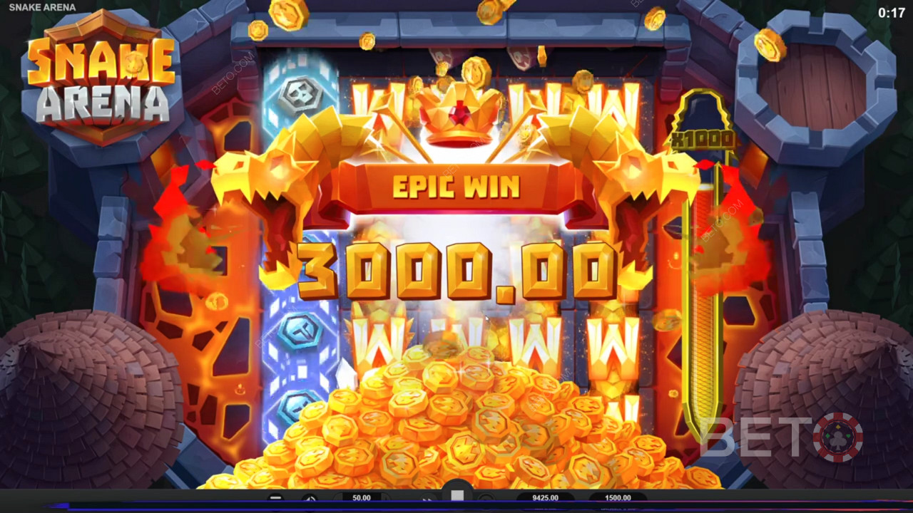 تقدم لك Snake Arena مكاسب تصل إلى 2758.8 ضعف رهانك وميزة شراء