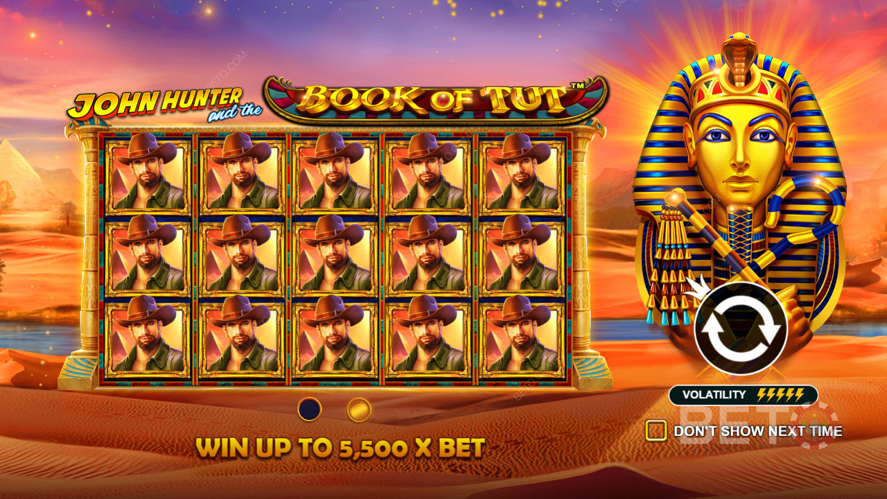 شاشة المقدمة الرائعة John Hunter And The Book Of Tut