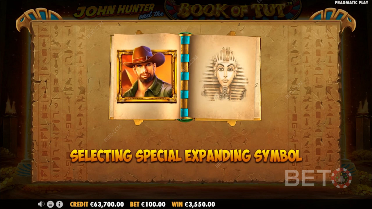 توسيع الرموز الخاصة في John Hunter And The Book Of Tut