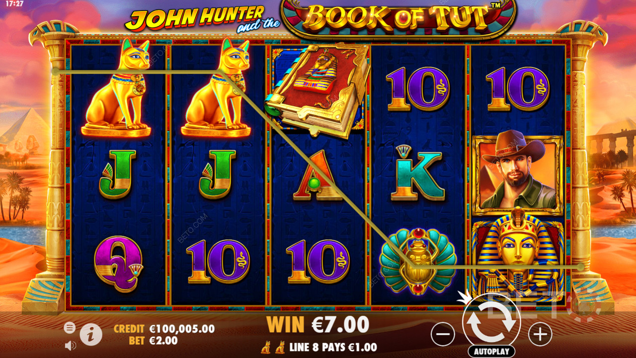 رموز قائمة على موضوع رائع في John Hunter And The Book Of Tut