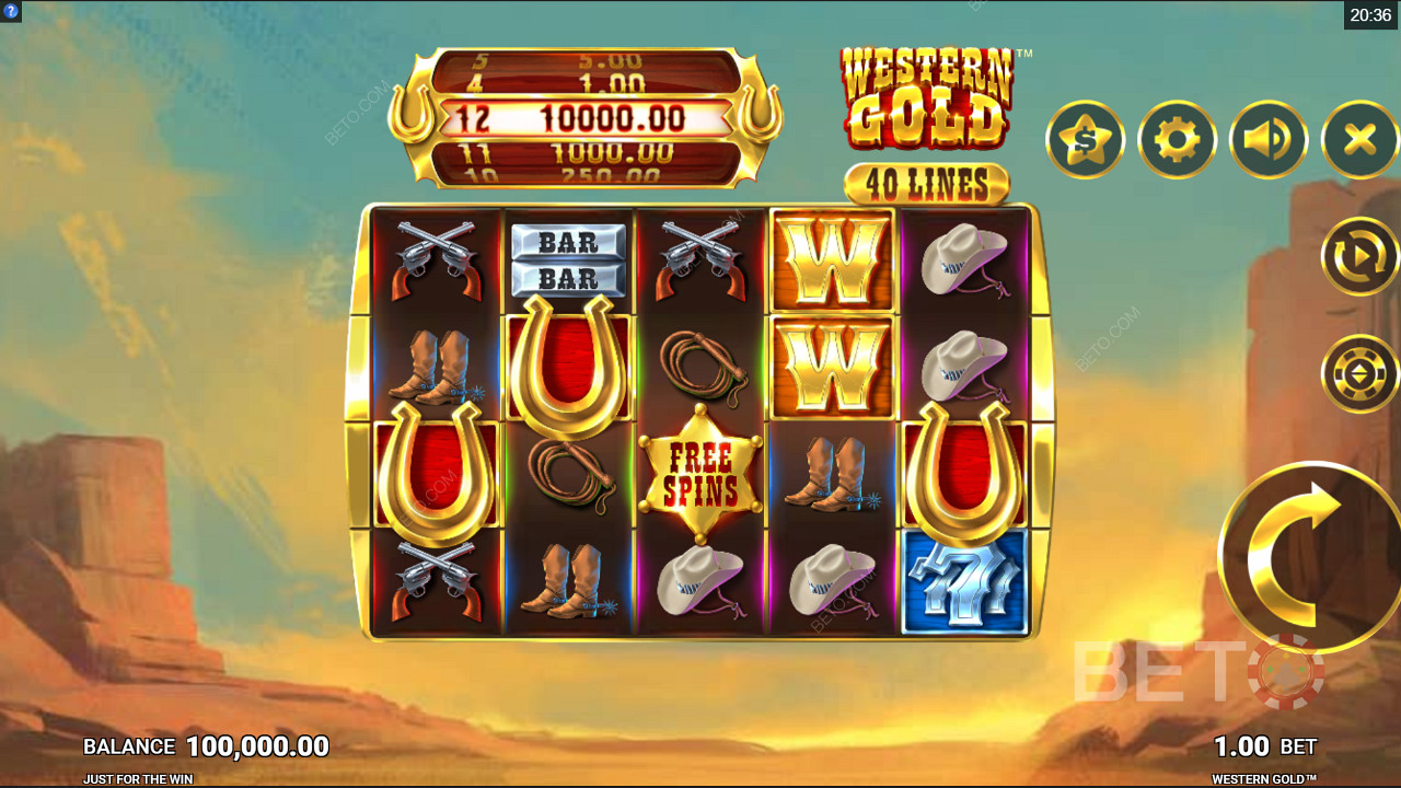 تدور البكرات على فتحة Western Gold