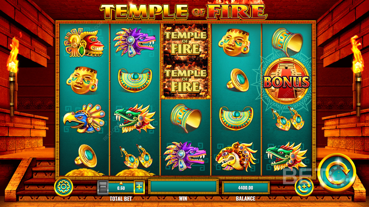 فتحة فيديو Temple of Fire
