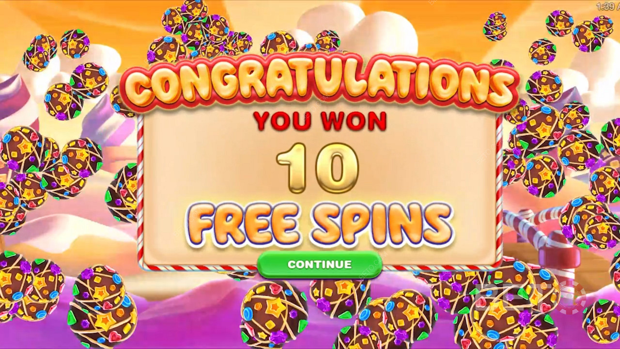 اربح دورات مجانية في فتحة Candyways Bonanza Megaways عن طريق الحصول على 3 رموز مكافأة تدور مجانًا