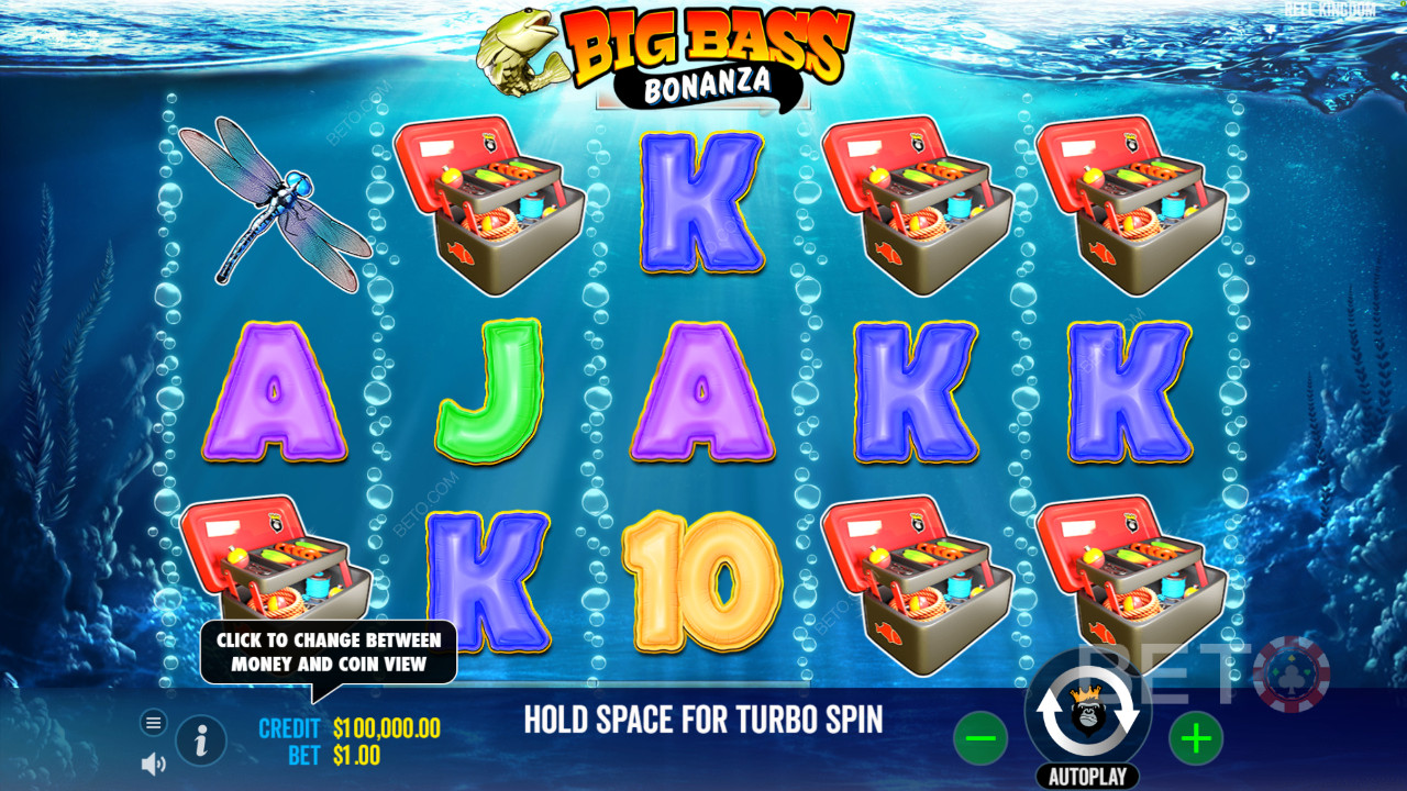 شاشة المقدمة الرائعة لـ Big Bass Bonanza