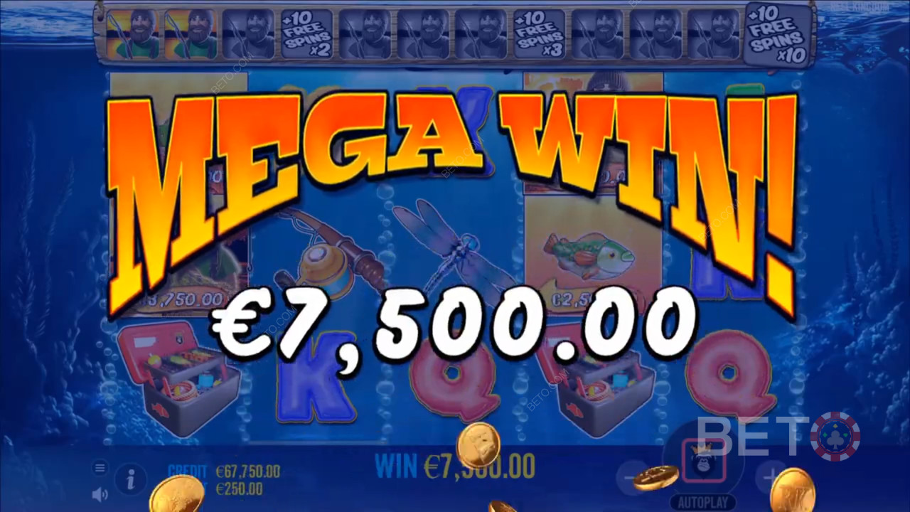 تحقيق فوز كبير في Big Bass Bonanza
