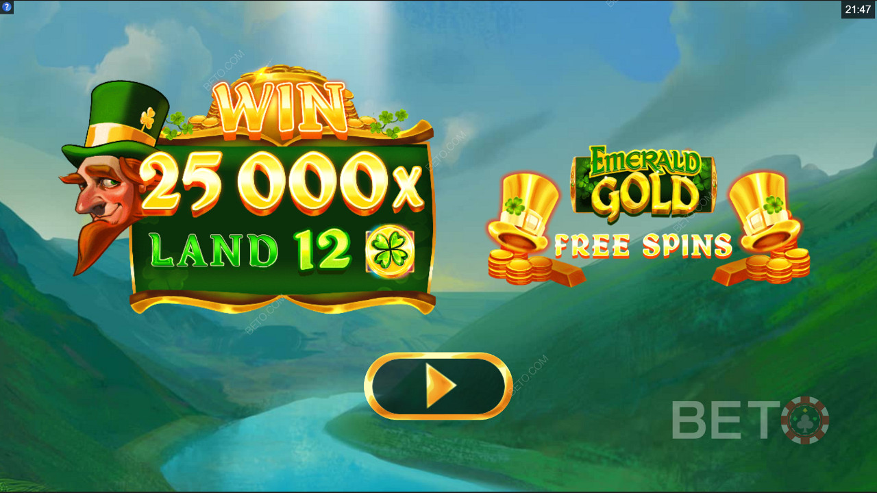 فتحة Emerald Gold ذات الطابع الأيرلندي