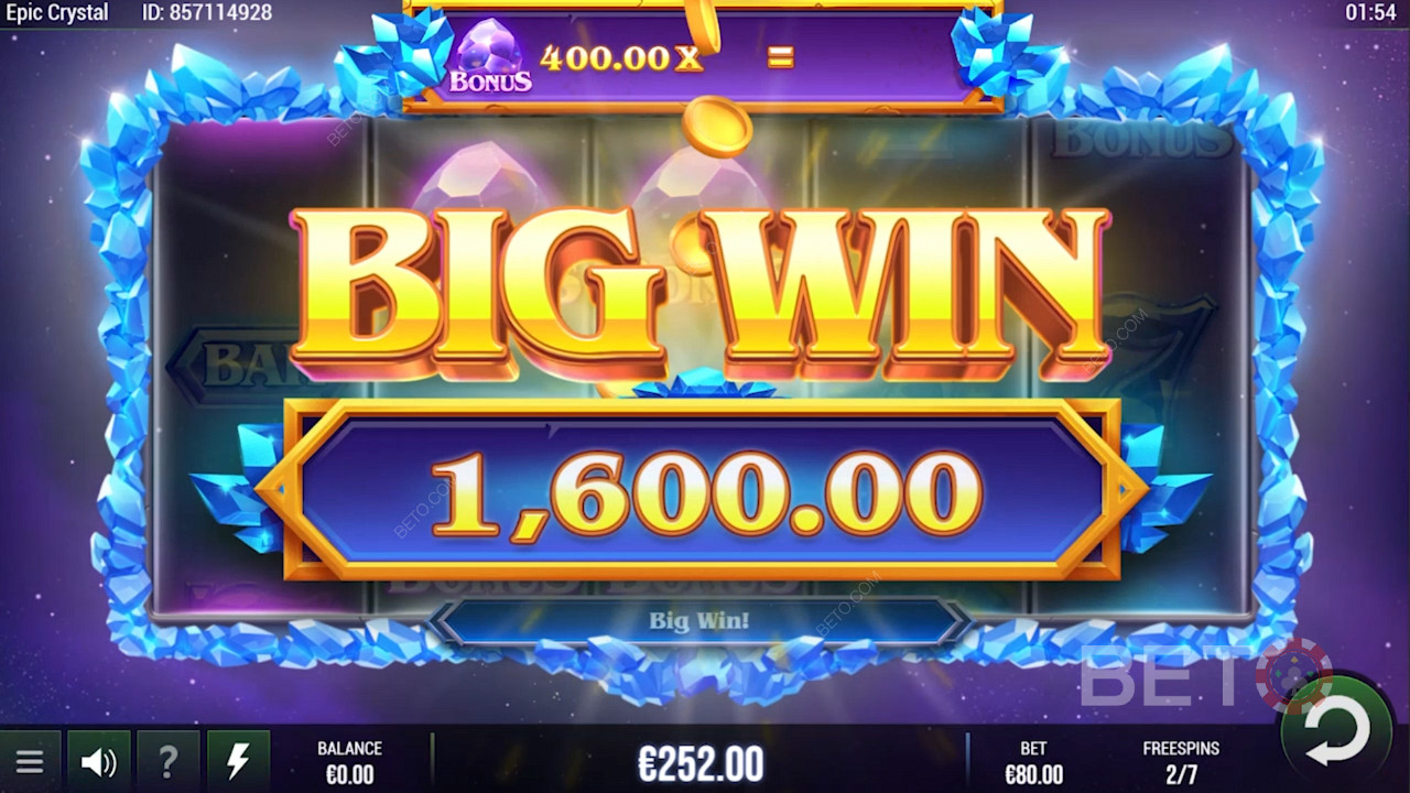 الحصول على تعويضات أرباح كبيرة في Epic Crystal