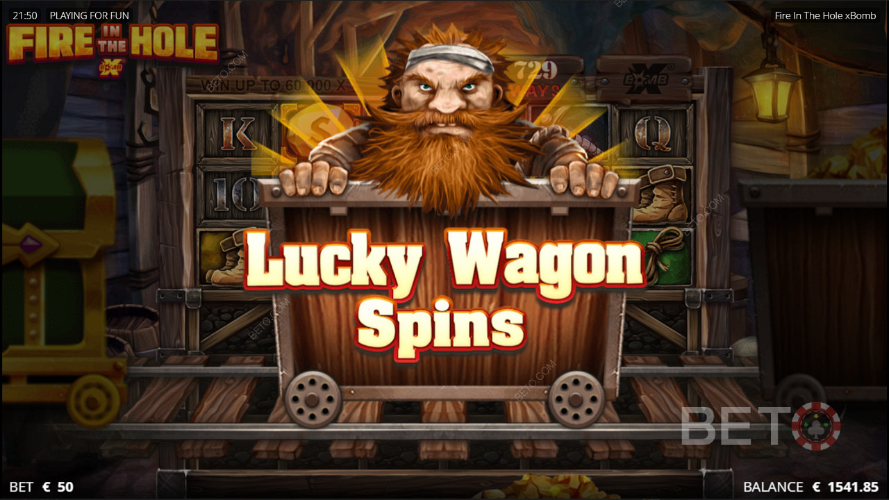 يدور مجانًا في لعبة Fire in the Hole Slot بواسطة Nolimit City