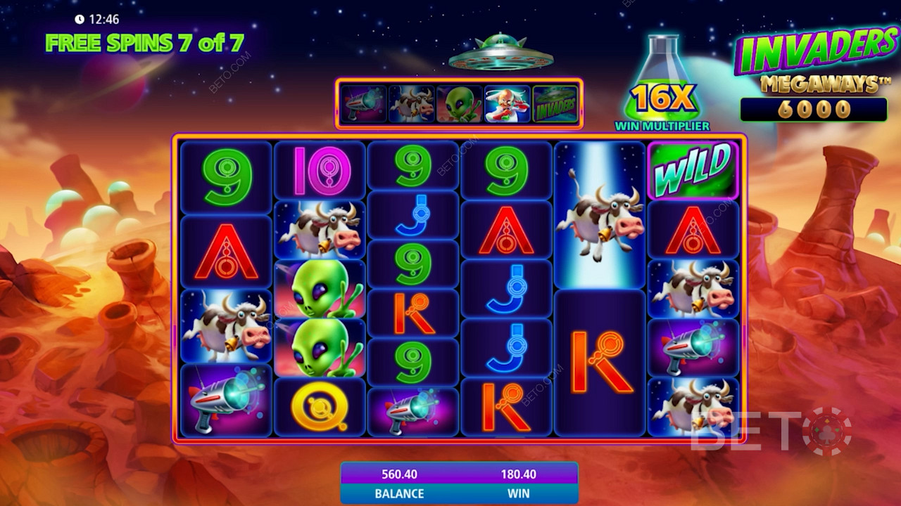 WMS - توفر فتحة Invaders Megaways أقصى ربح يبلغ 75798 ضعفًا