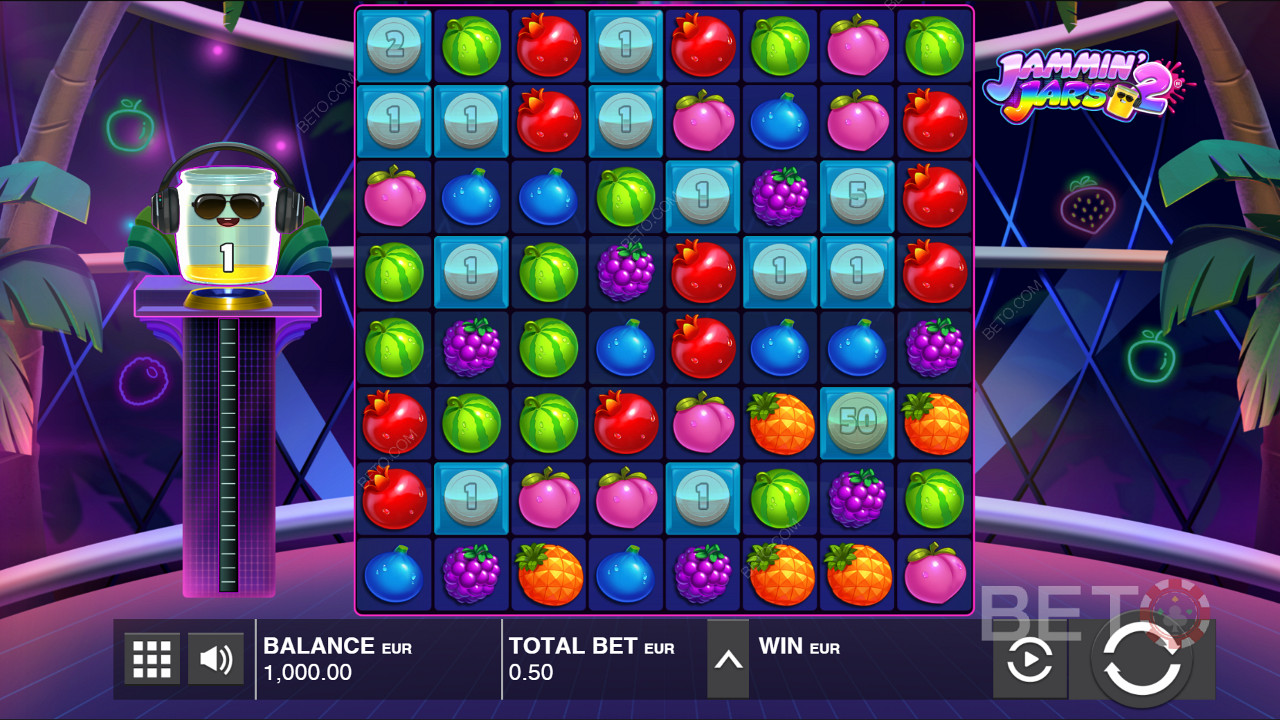 Push Gaming Jammin Jars 2 مع سمة فاكهة