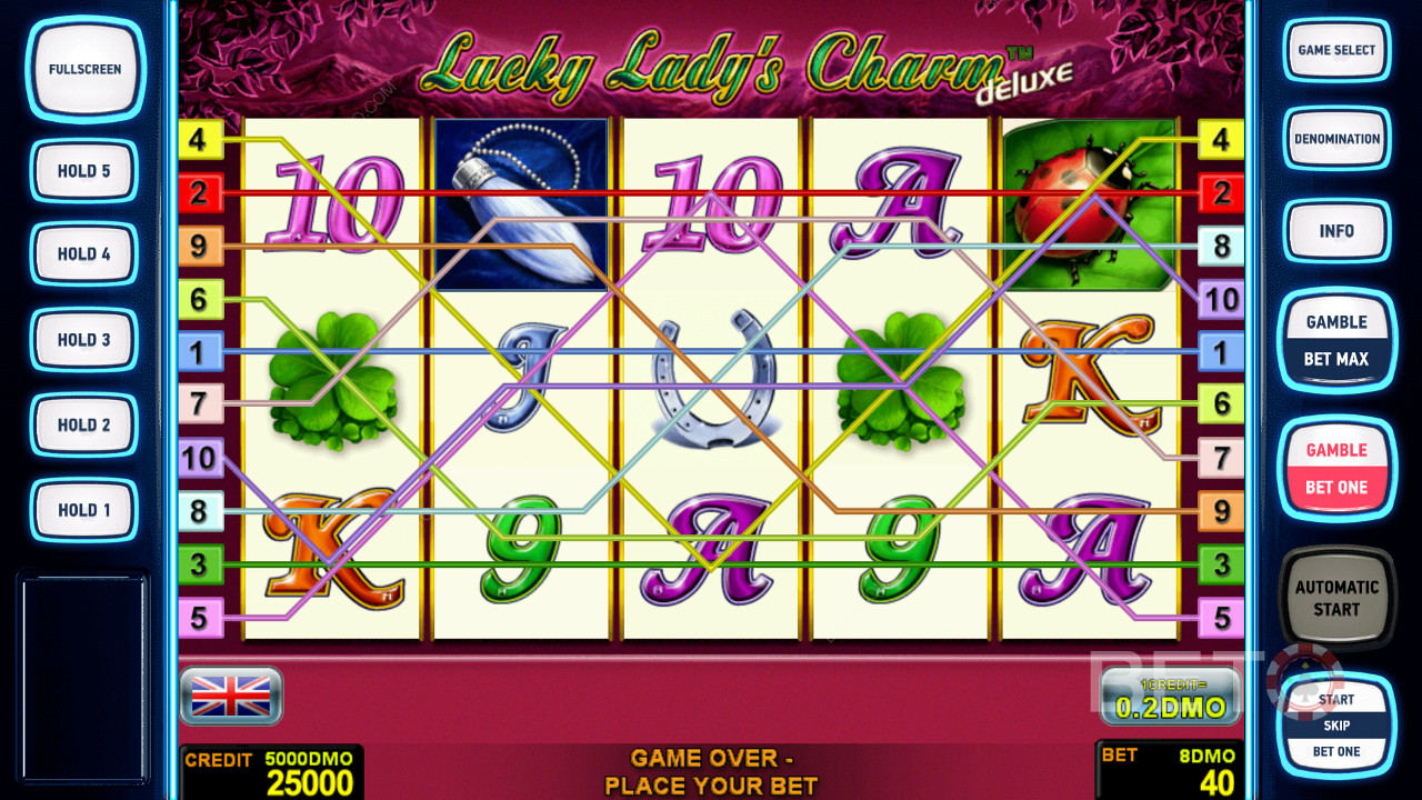 تصميم ملون لـ Lucky Lady