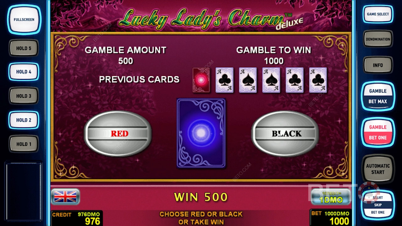 ميزات فريدة في Lucky Lady