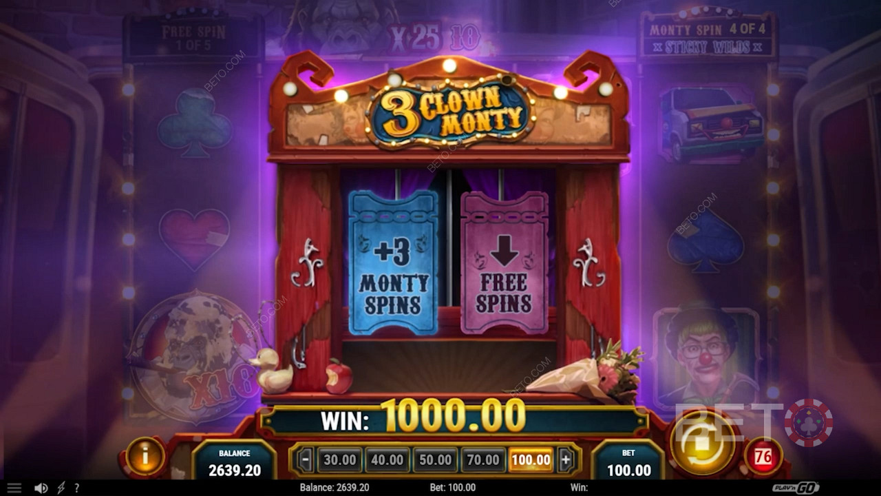 عُد إلى الدورات المجانية أو استمتع بـ 3 دورات Monty Spins أخرى بعد انتهاء Monty Spins
