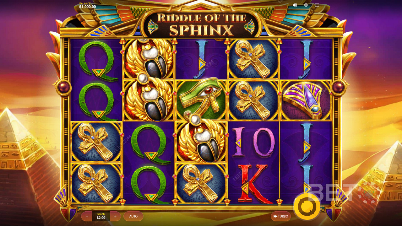 مخطط اللون الذهبي ل Riddle Of The Sphinx