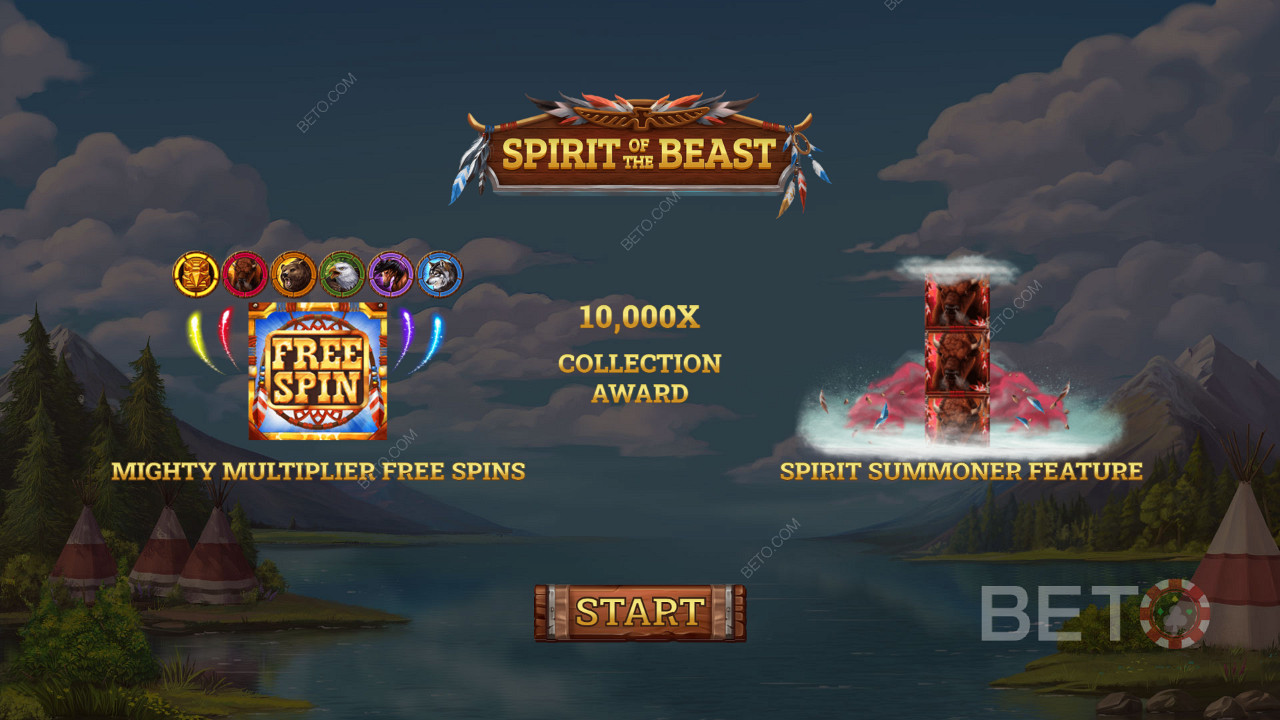 شاشة مقدمة فتحة Spirit of the Beast