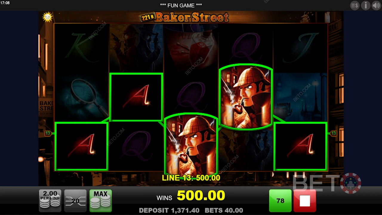 افتح قفل الدورات المجانية واربح الكثير في وضع 221B Baker Street Free Spins