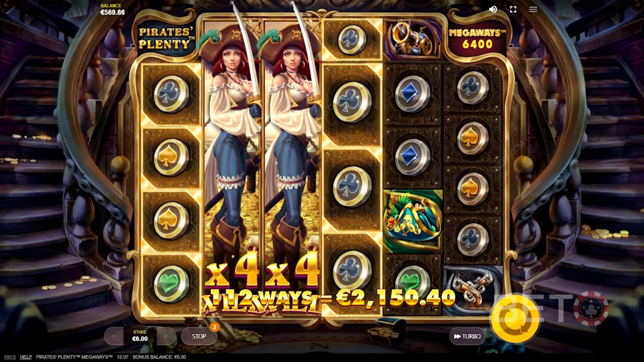 استمتع بتوسيع Wilds في فتحة فيديو Pirate
