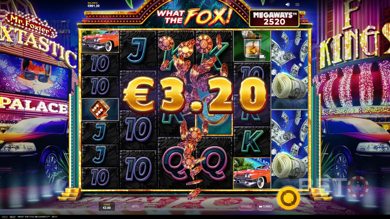 سوف تحصل على دفعات منتظمة في What The Fox Megaways
