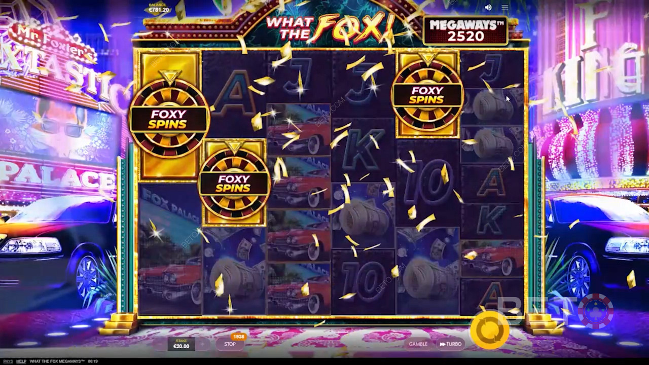 الفوز بالدورات المجانية في What The Fox Megaways