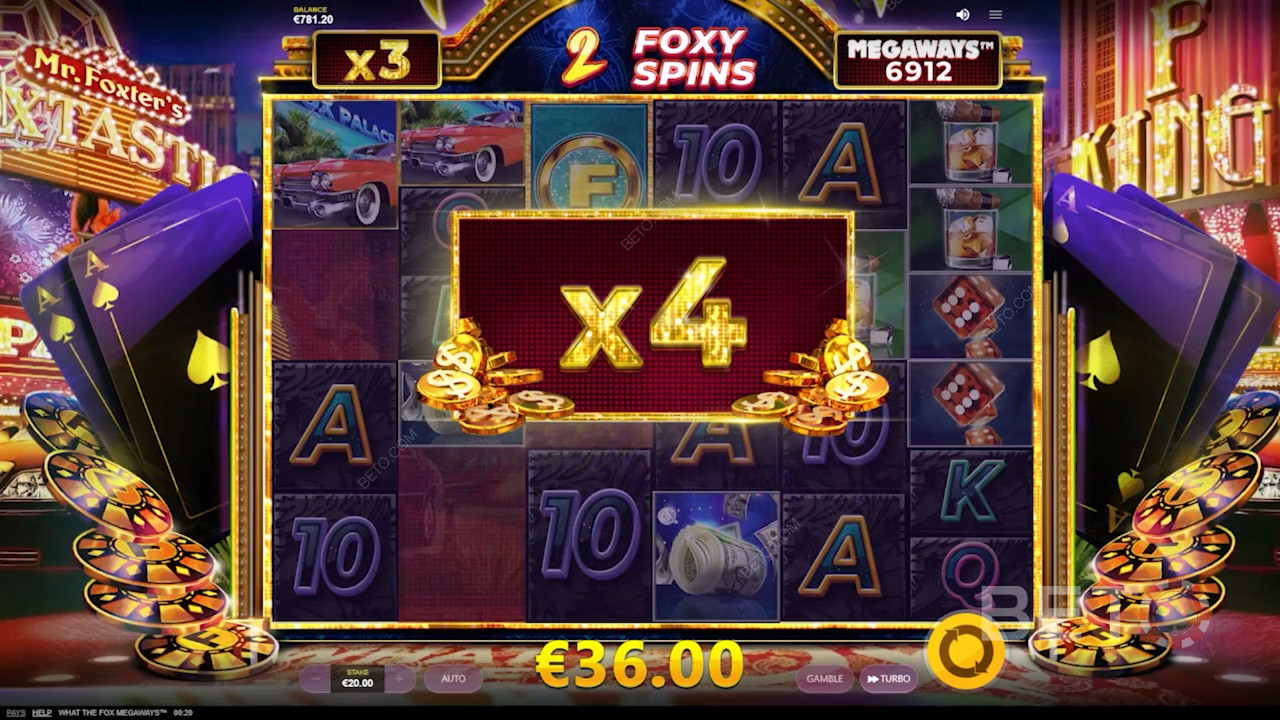 الفوز بمجموعة 4x في What The Fox Megaways