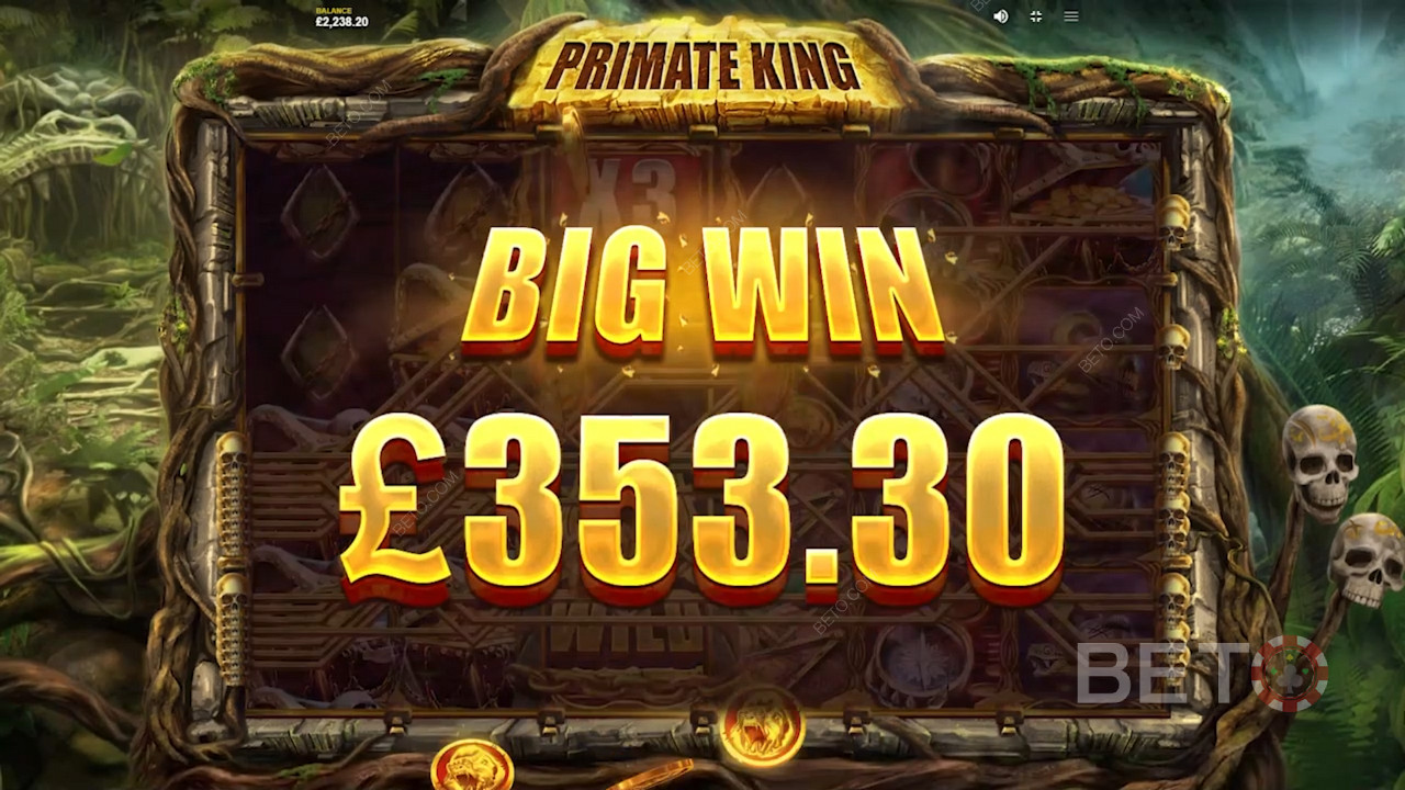 اربح مبالغ ضخمة في Primate King Slot