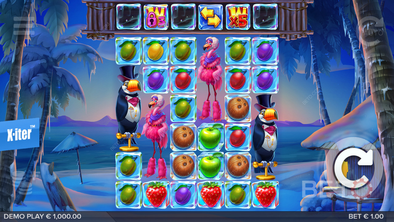 Tropicool - مع RTP 95٪ وجائزة كبرى بقيمة 10،000x
