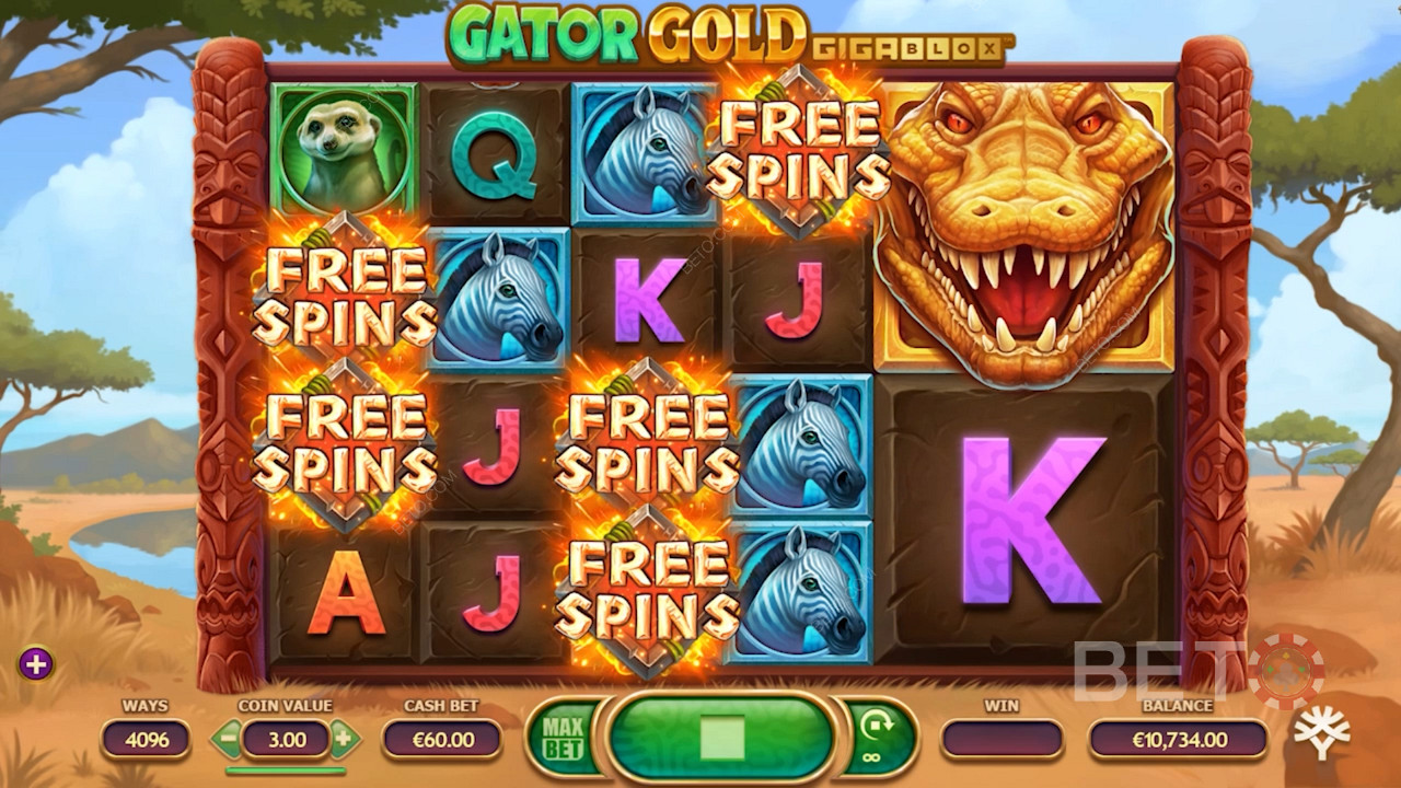 رموز الدورات المجانية الخاصة في Gator Gold Gigablox