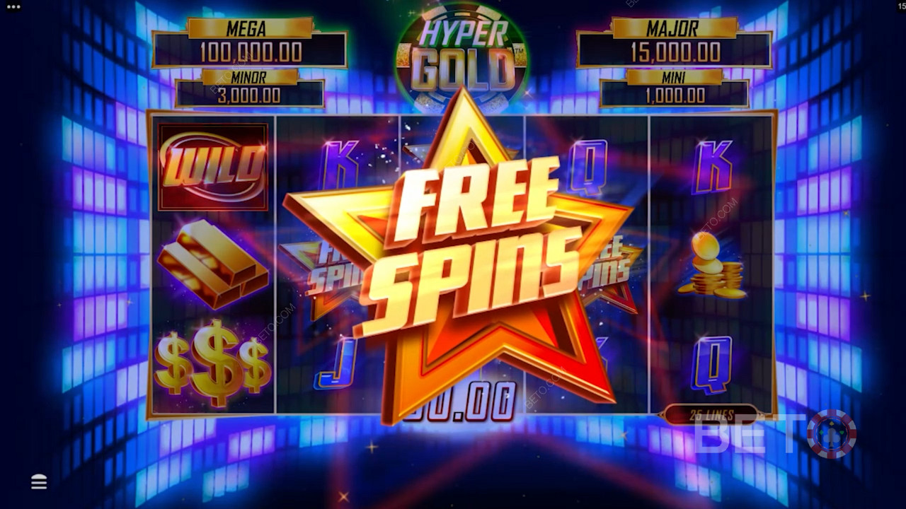 اربح دورات مجانية لربح مبالغ هائلة في فتحة Hyper Gold